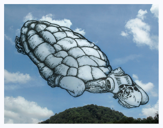Illustration for article titled Artist Draws Whimsical Illustrations Over The Shapes He Sees In Clouds
